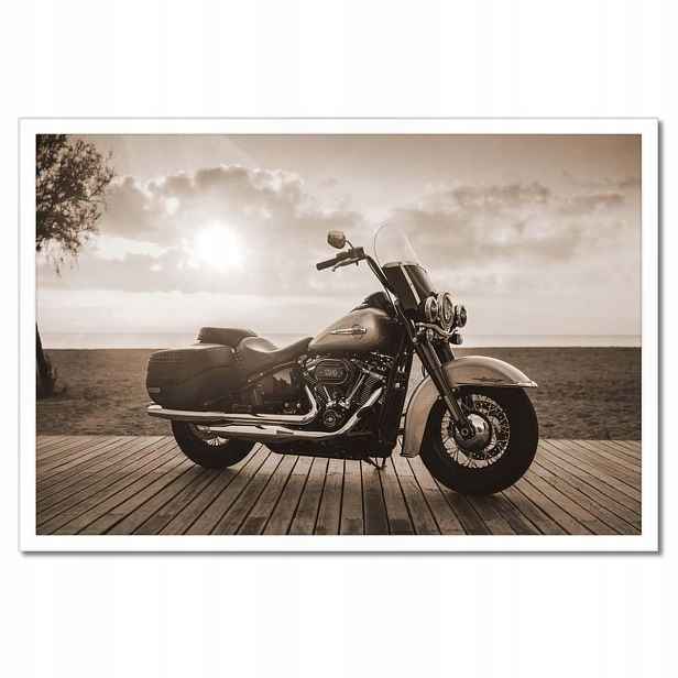Plakáty v rámu 60x40 Harley Davidson Motocykl