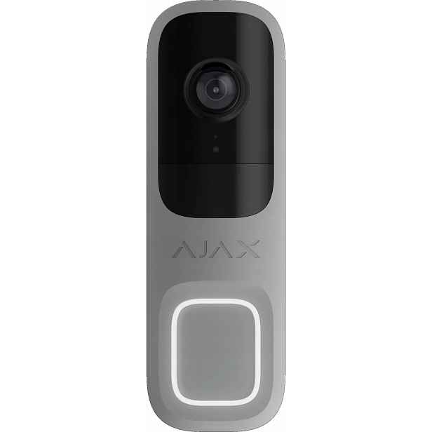 Ajax DoorBell šedý bezdrátový videotelefon s Ai a Pir