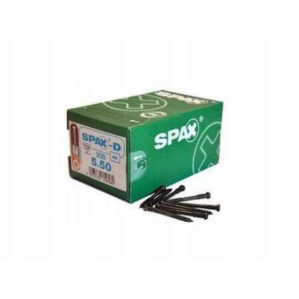 Spax-d Šrouby Na Terasu 5x50 A2 200ks Staré Zlato