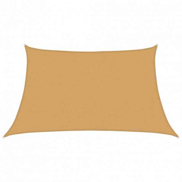 vidaXL Stínicí plachta 160 g/m² lichoběžník světle šedá 3/4 x 2 m HDPE