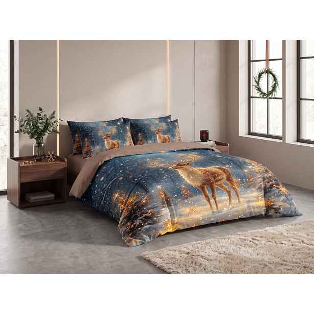 3D povlečení z mikrovlákna STARLIGHT DEER barevné Rozměr povlečení: 2 ks 70 x 90 cm | 140 x 200 cm