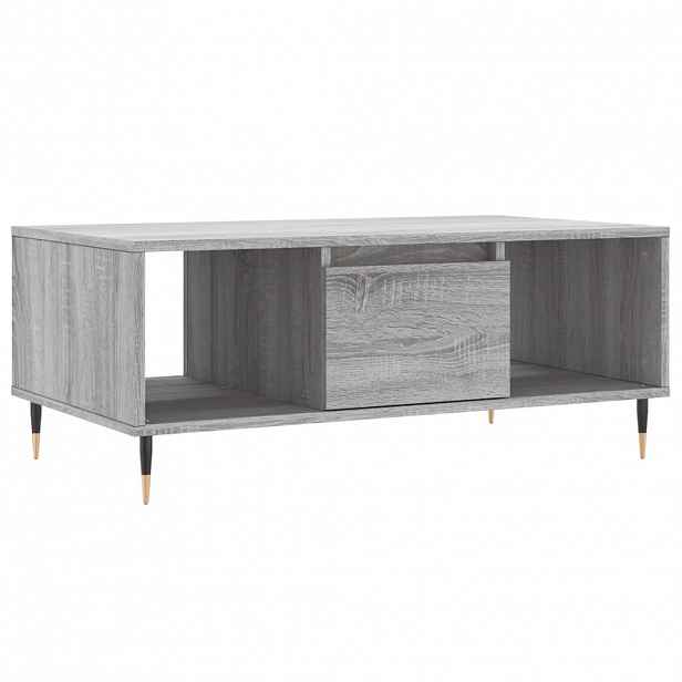vidaXL Konferenční stolek šedý sonoma 90x50x36,5 cm kompozitní dřevo