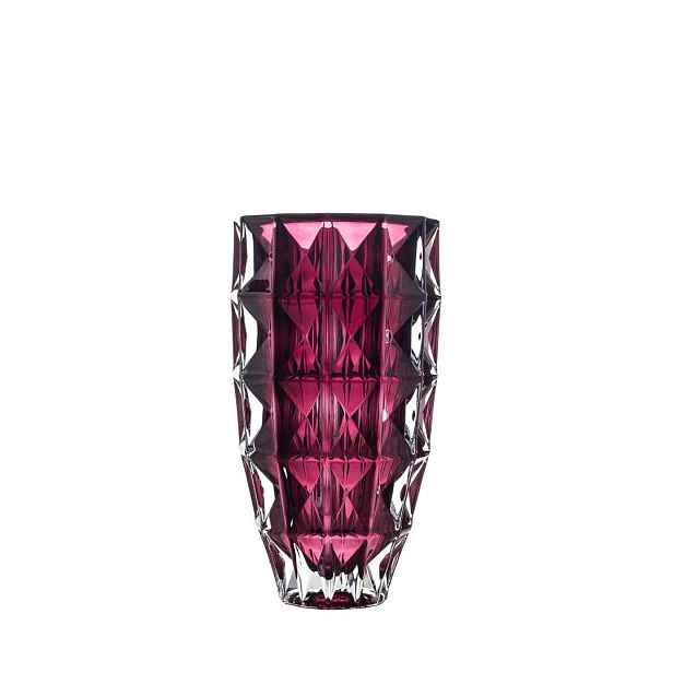 Bohemia Diamantová Burgundská Váza 280 MM