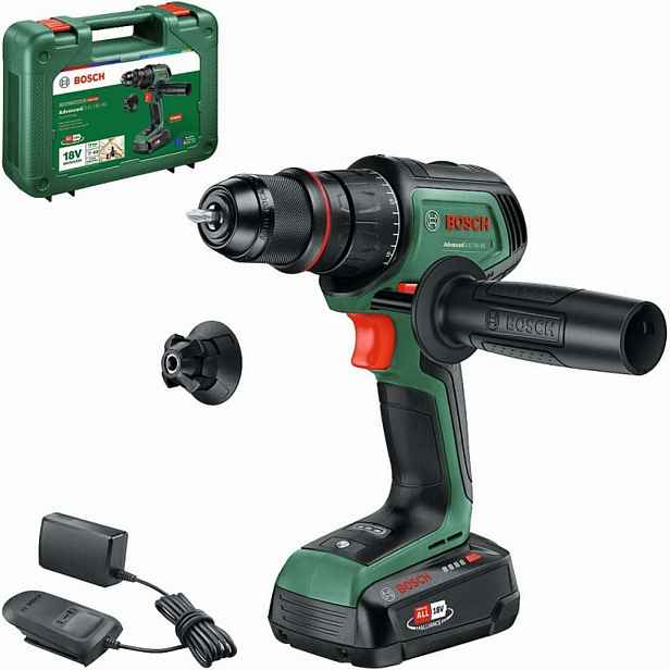 Bosch - 18V AKU vrtací šroubovák, 1x aku 2,5 Ah Li-Ion, nabíječka 06039E2001
