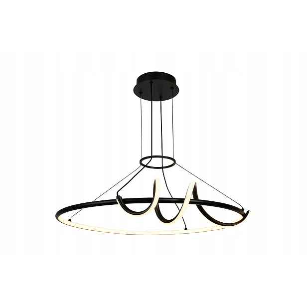 Led lampa Rabalux Menazi 46W černá stmívatelná s dálkovým ovládáním