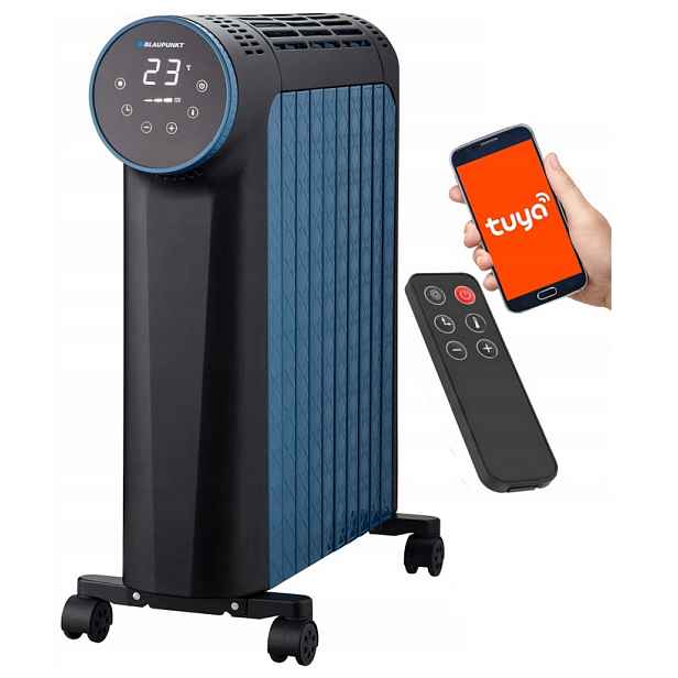 Olejový elektrický ohřívač Blaupunkt HOR801 2500W Wi-Fi Tuya Smart