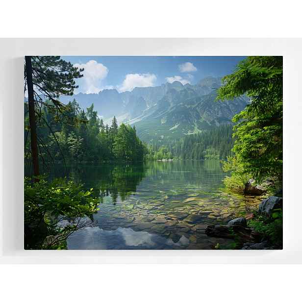 Plakát Hory Jezero Les Krajina Tatry Příroda 100x75