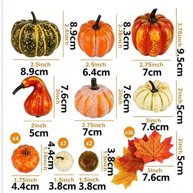 TEMU 1 Sada houbových dýní s prasklým designem pro Halloween, kovové, pro Halloweenský Den díkůvzdání, podzimní domácí stůl, vnitřní i venkovní
