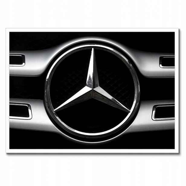 Plakáty v rámu 70x50 Mercedes Černobílé