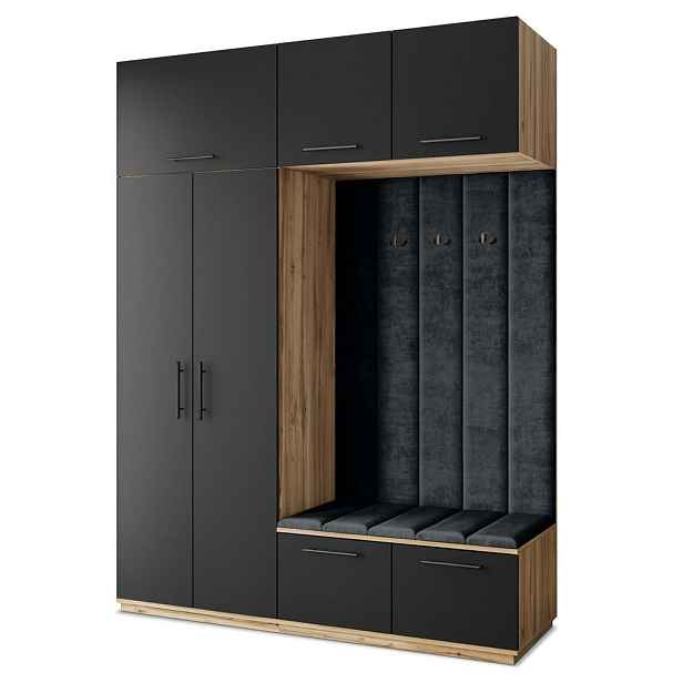 MASSENO MODERNÍ PŘEDSÍŇOVÁ SKŘÍŇ REMA, 180/240/60 cm, dub Wotan