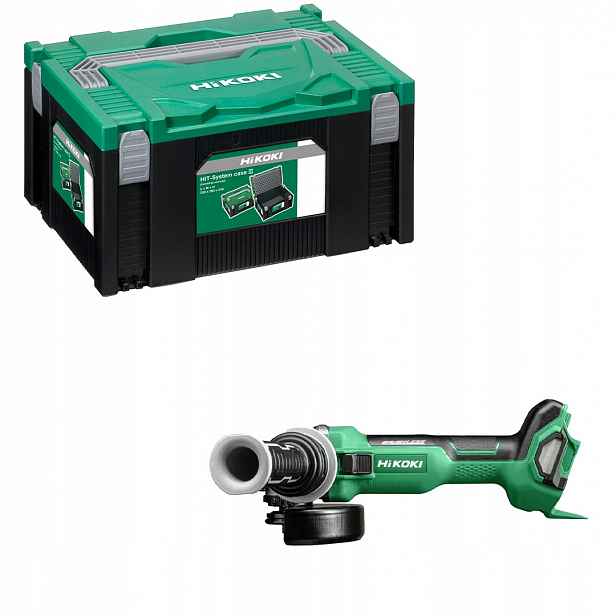 Aku úhlová bruska HiKOKI G1813DA W2Z 18V 125mm Body kufr