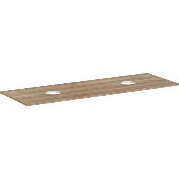Deska pod umyvadlo Hansgrohe Xelu Q 156x1,6x55 cm přírodní dub 54119230