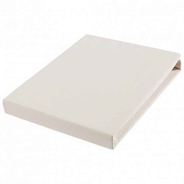 Novel ELASTICKÉ PROSTĚRADLO, žerzej, přírodní barvy, 90-100/200-220 cm