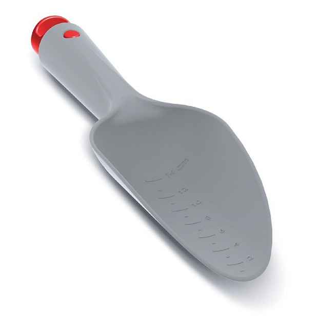 PROSPERPLAST Zahradní lopatka R SCOOP 2 PLUS šedá 30,7cm (odolný ABS plast)