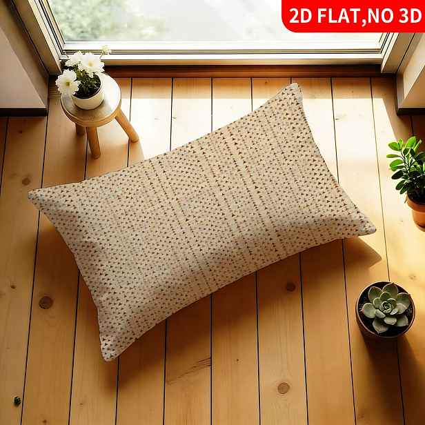 TEMU 1ks Povlak na polštář (výplň polštáře není součástí) Moderní minimalistický 2D plochý tisk béžovo-hnědý geometrický trojúhelníkový Stylové