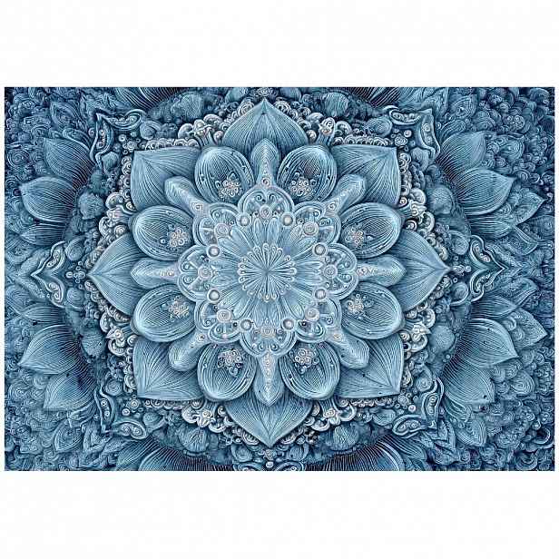 Wallarena FOTOTAPETA Mandala Abstraktní Modrá 200x140 cm