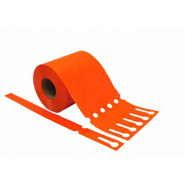 Smyčkové zahradnické/sadové etikety Oranžové 327x20 mm (20x327)(60-155)