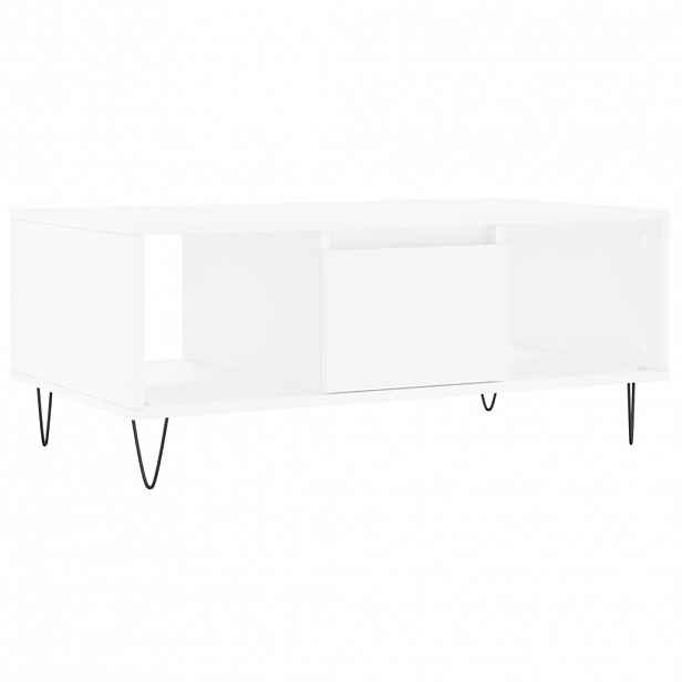 vidaXL Konferenční stolek bílý 90 x 50 x 36,5 cm kompozitní dřevo