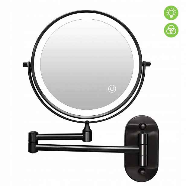 Nástěnné kosmetické zvětšovací zrcátko na make-up s Led podsvícením