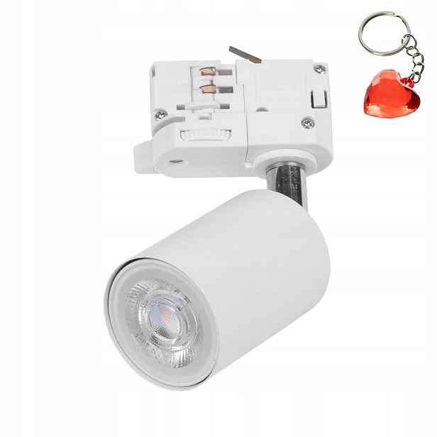 Spotová lampa 1xGU10 10W Pohyblivý zdroj Bílá Kov Tracer Tk Lighting