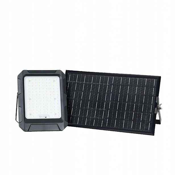 V-tac Solární Led zářič 15W IP65 černý VT-102W 4000K 1800lm