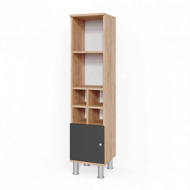 Vicco STŘEDNÍ SKŘÍŇKA Fynn Antracit 30 x 130.6 cm malé dveře