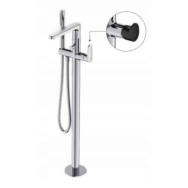 Volně stojící vanová baterie Cersanit Inverto chrom S951-287