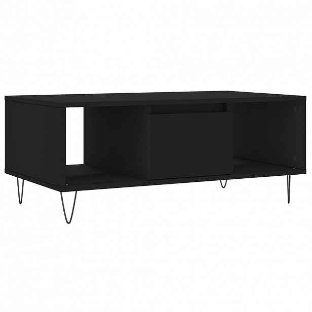 vidaXL Konferenční stolek černý 90x50x36,5 cm kompozitní dřevo