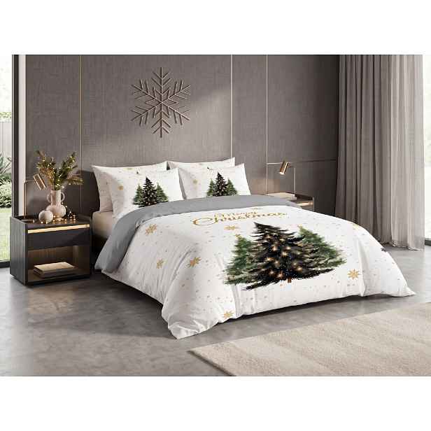 3D povlečení z mikrovlákna MERRY TREES bílé Rozměr povlečení: 2 ks 70 x 90 cm | 140 x 200 cm