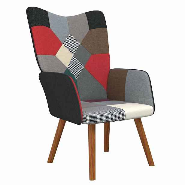 vidaXL Relaxační křeslo patchwork textil