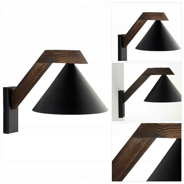 Černé nástěnné svítidlo Deco s moderním zlatým leskem nad zrcadlem Sigma Lighting