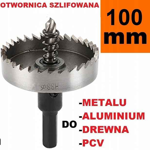 Korunkový Vrták broušená Hss 100 mm vrták na kov, hliník, dřevo