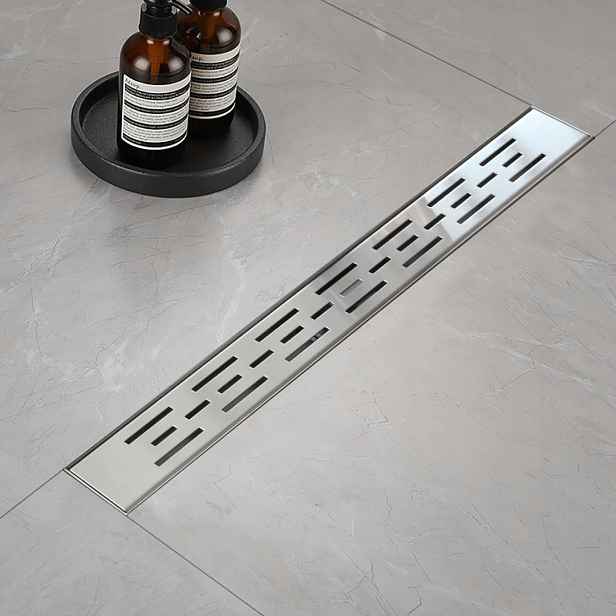 Lineární odtok Nc 80 cm krátký z nerezové oceli s sifonem a filtrem