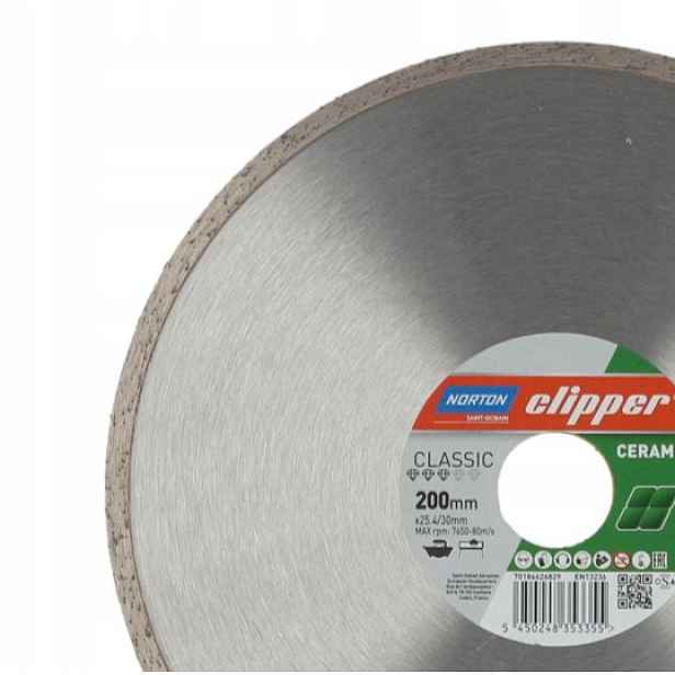 Norton Clipper Classic Ceramic Diamantový kotouč 200x25.4 mm