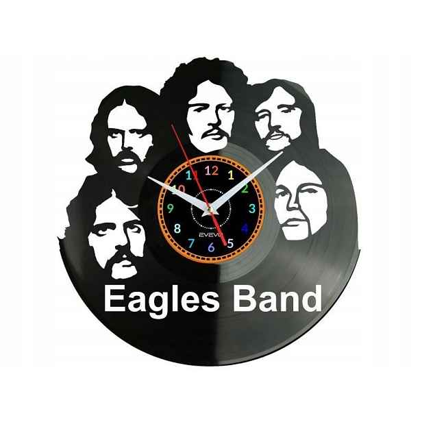 Rock Band Dárek Originální dekorace do domu Hodiny z vinylové desky
