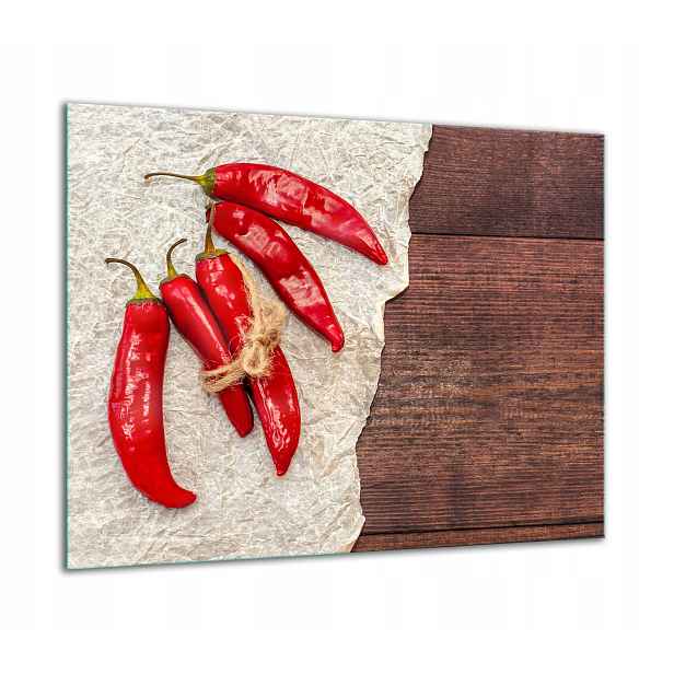7v1 Skleněná Ochranná Deska Na Sporák 60x52 Paprika