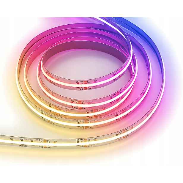 Digitální Led pásek Cob WS2805 Rgb Cct Wled tekoucí Magic Rgbic 24V 840LED/m