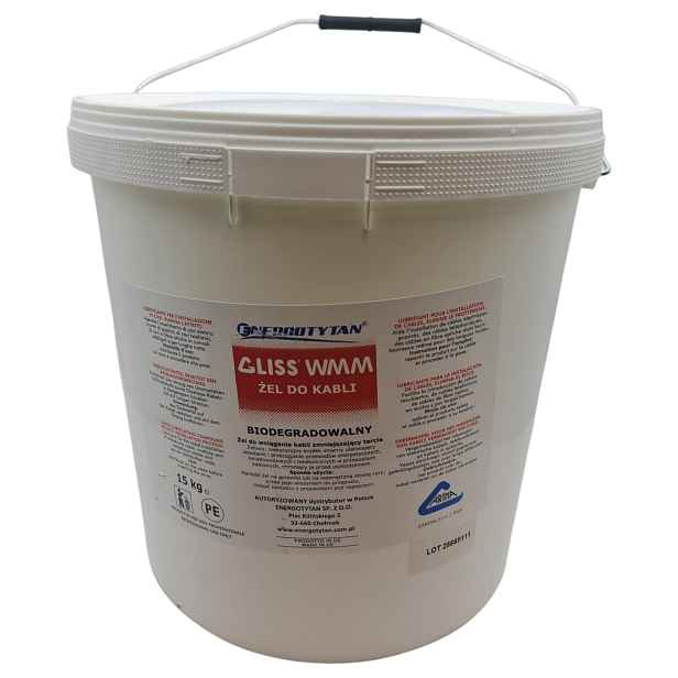 Gel pro vtahování kabelů, Gliss Wmm gel gel 15 kg Energotytan Polsko