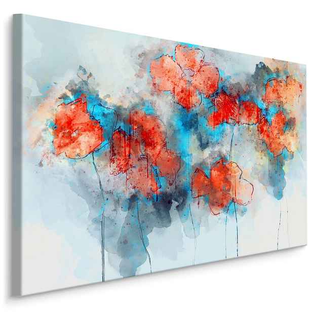 Plátno Akvarel Vlčí Máky 70x50 cm