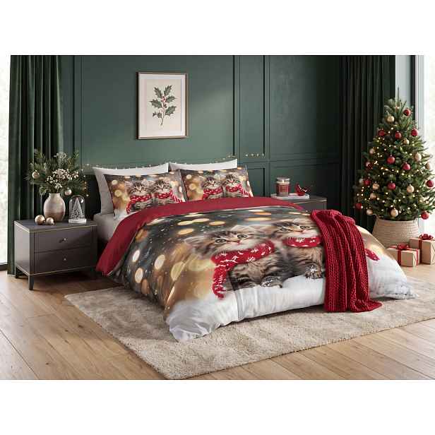 3D povlečení z mikrovlákna SNOWY PAWS barevné Rozměr povlečení: 2 ks 70 x 90 cm | 140 x 200 cm