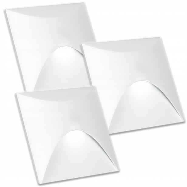 3x Aluminiové Svítidlo Schodišťové Osvětlovací Snímač Soumraku