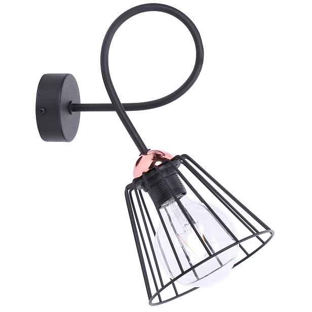 Elegantní nástěnná lampa Retro Měď Loft
