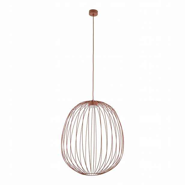 Lustr Závěsná lampa Kov Oranžový Loft 50 cm Moderní Tk Lighting