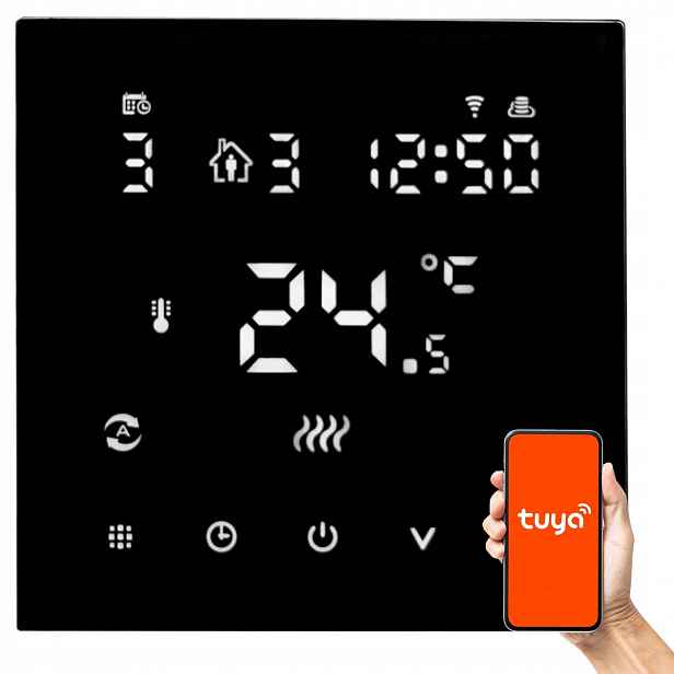 Regulátor Pokojový Termostat Týdenní Wifi 2YA Tuya Auraton