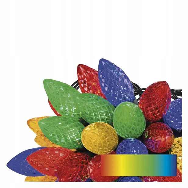 Vánoční osvětlení na stromeček IP44 50 Led 9,8 m Classic Chain šišky multicolor D5ZM01 E