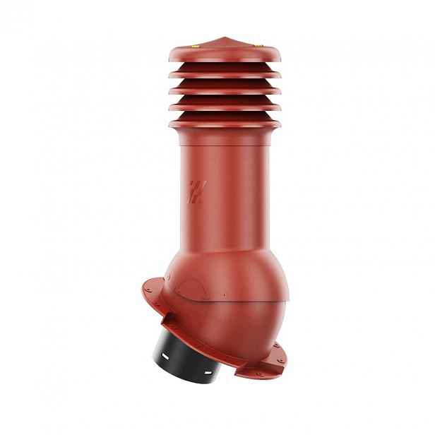 Větrací komín HiVent z taštičkového plechu pro kapry, průměr 150 mm, červený