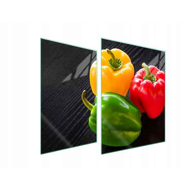 7v1 Skleněná ochranná deska na sporák 70x52 Paprika