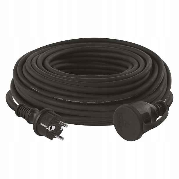 Emos prodlužovací kabel 30 m IP44 černý