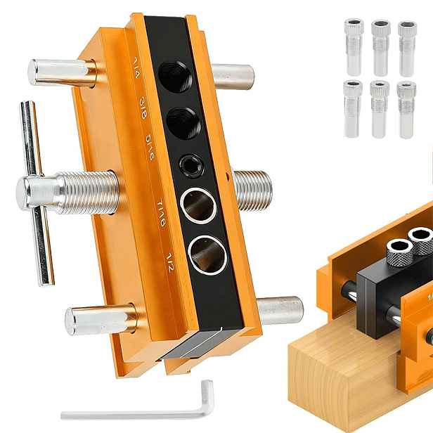 Hliníkový Dowel Jig s laserovou stupnicí pro čepové spoje v nábytku