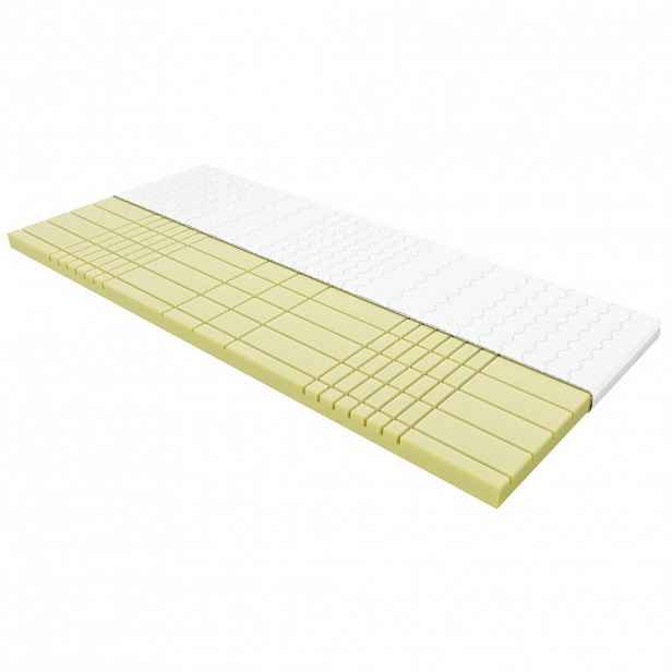 AM Qualitätsmatratzen VRCHNÍ deka ze studené pěny, 7 zón, 80/220 cm - výška 8 cm a potah Tencel